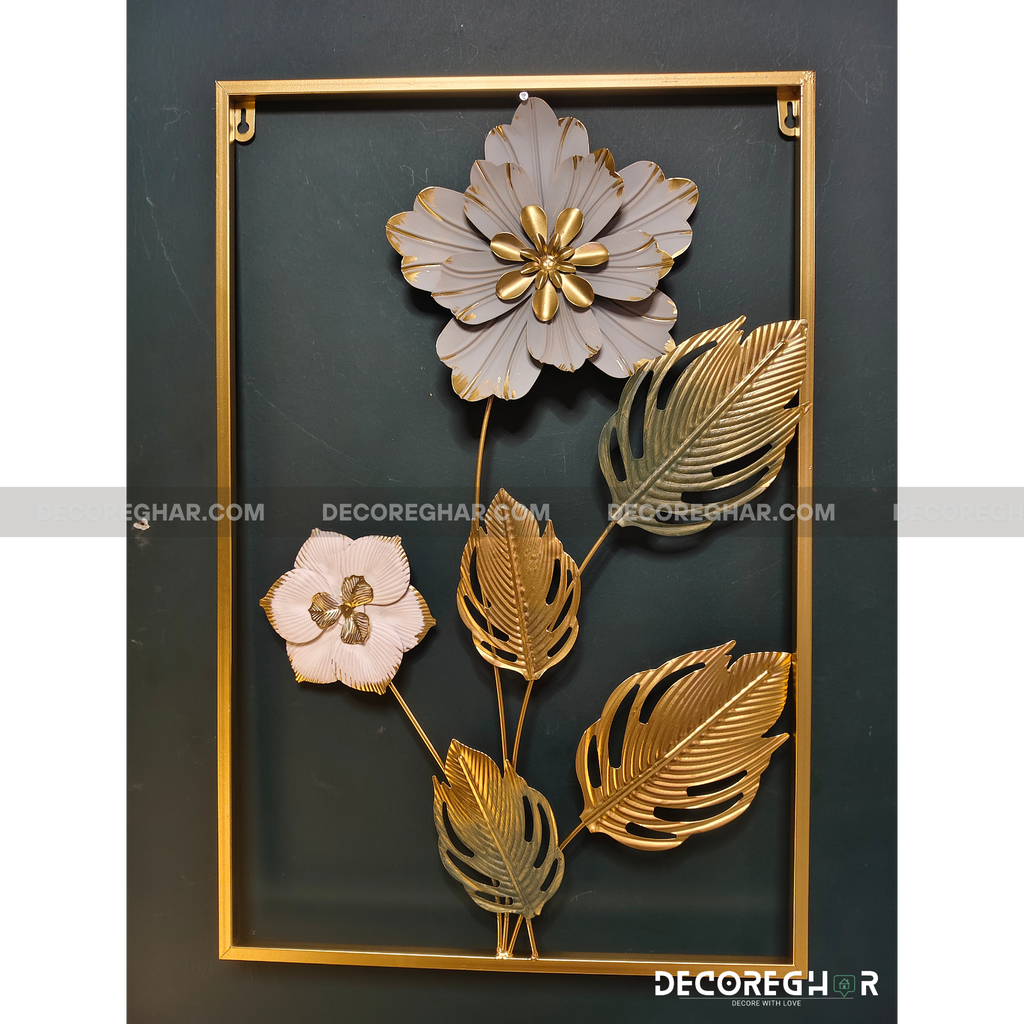 Imported Premium Quality Metal Flower Frame – Elegant Decorative Wall Art