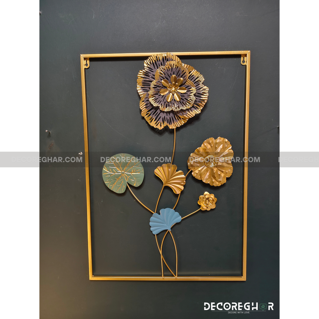 Imported Premium Quality Metal Flower Frame – Elegant Decorative Wall Art