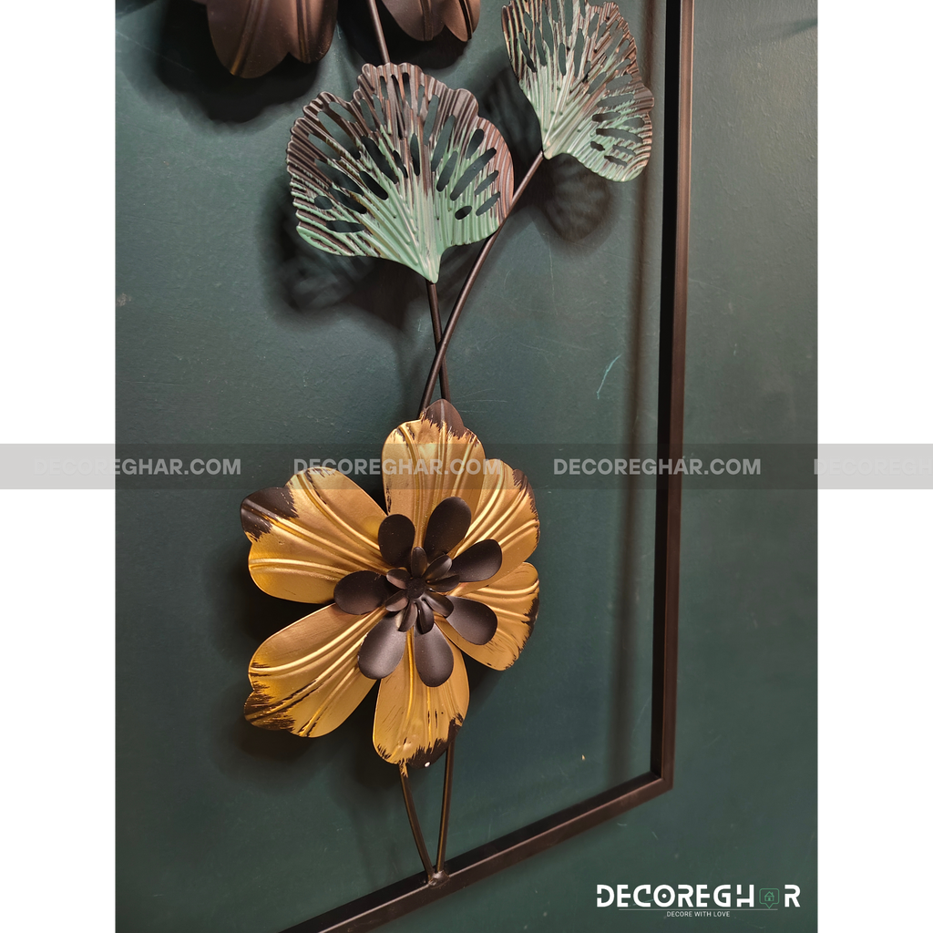 Imported Premium Quality Metal Flower Frame – Elegant Decorative Wall Art