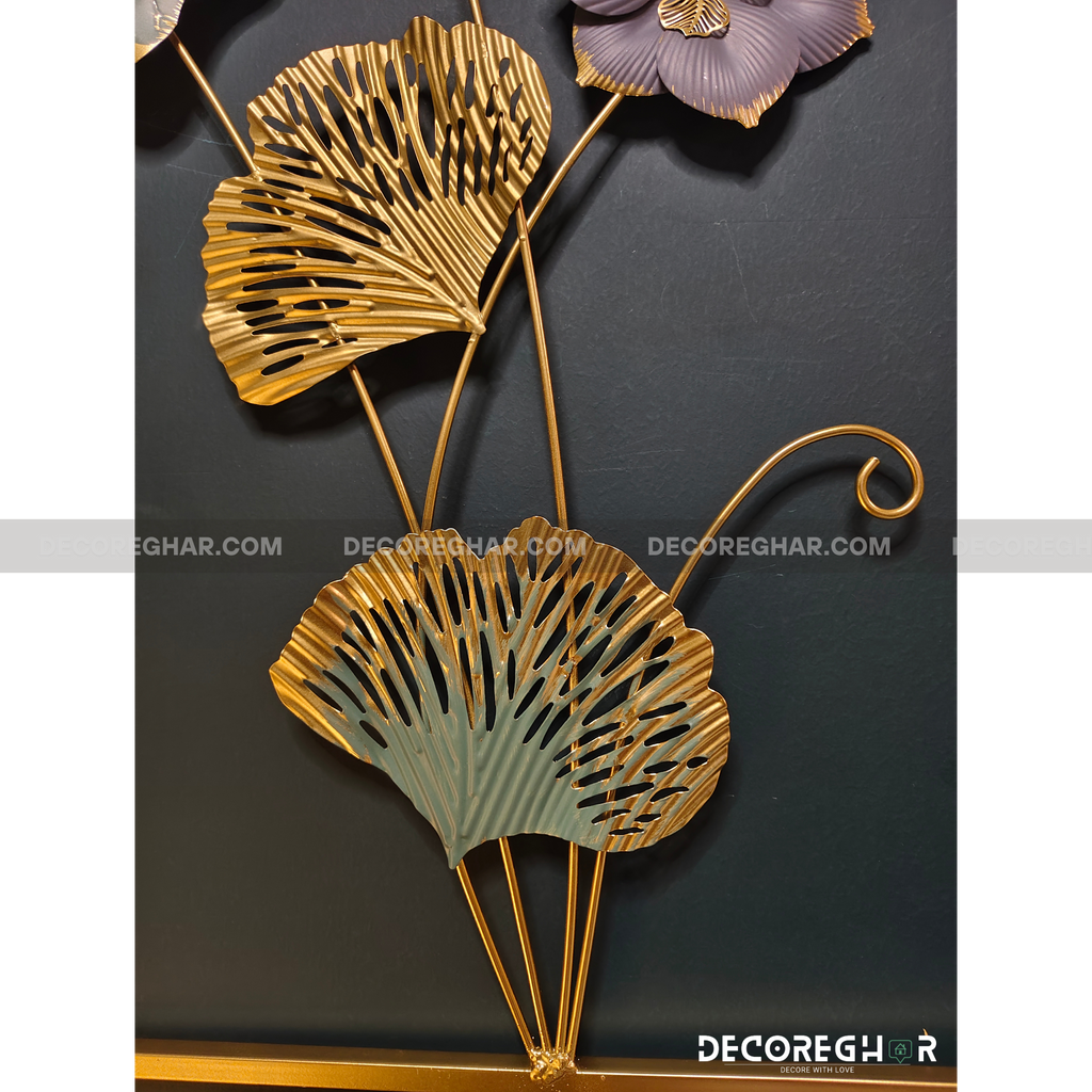 Imported Premium Quality Metal Flower Frame – Elegant Decorative Wall Art