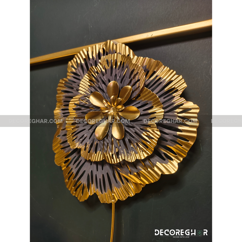 Imported Premium Quality Metal Flower Frame – Elegant Decorative Wall Art