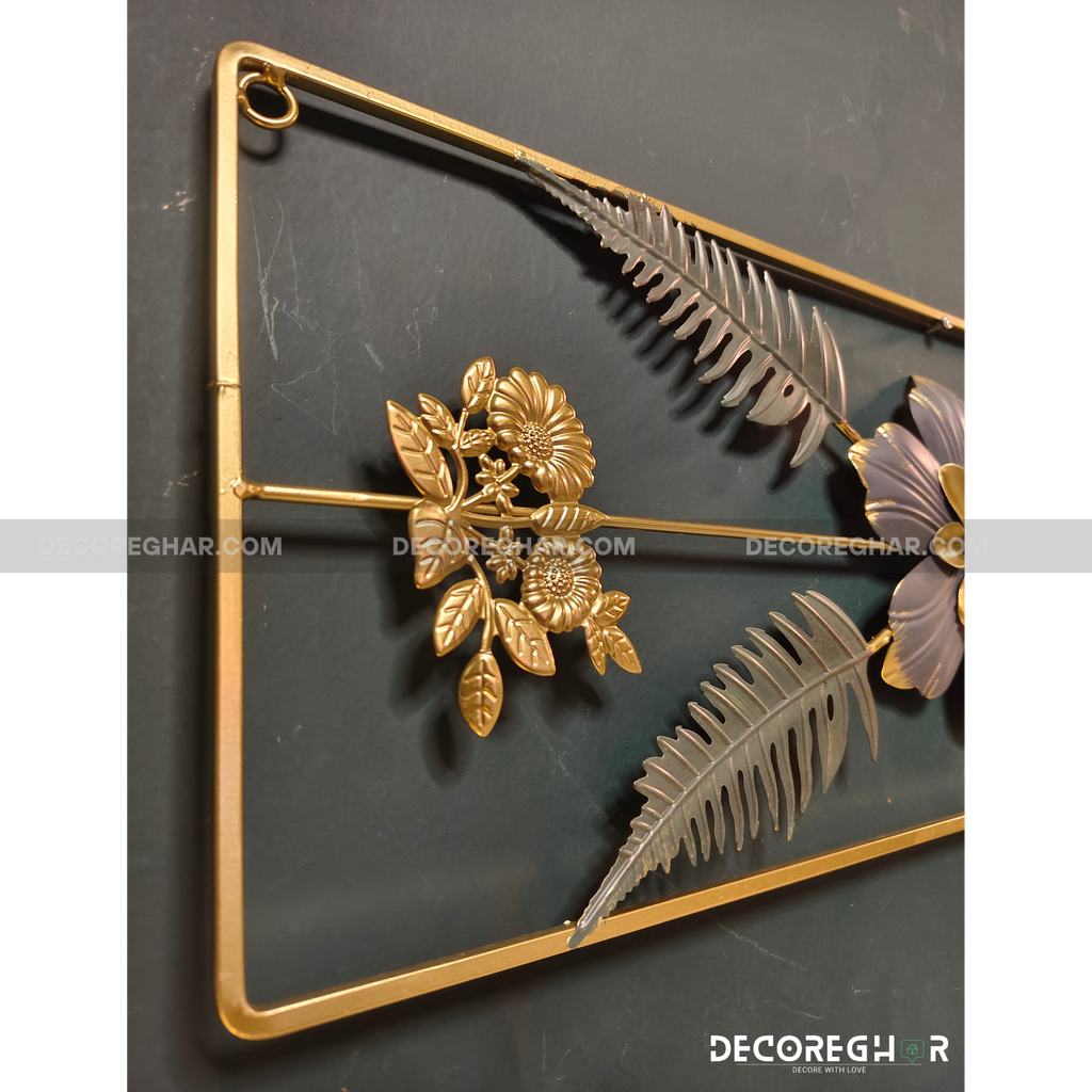 Imported Premium Quality Metal Flower Frame – Elegant Decorative Wall Art