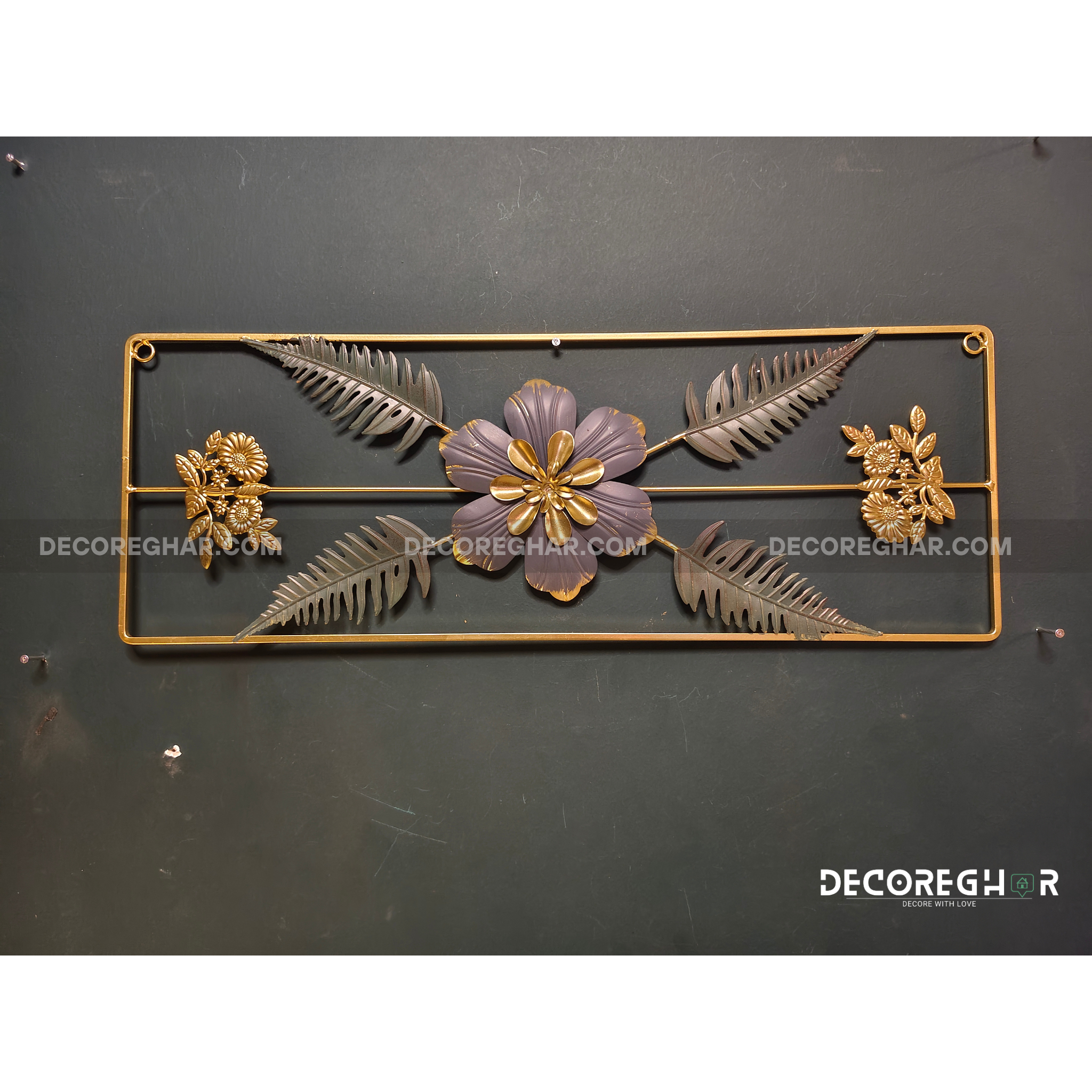 Imported Premium Quality Metal Flower Frame – Elegant Decorative Wall Art