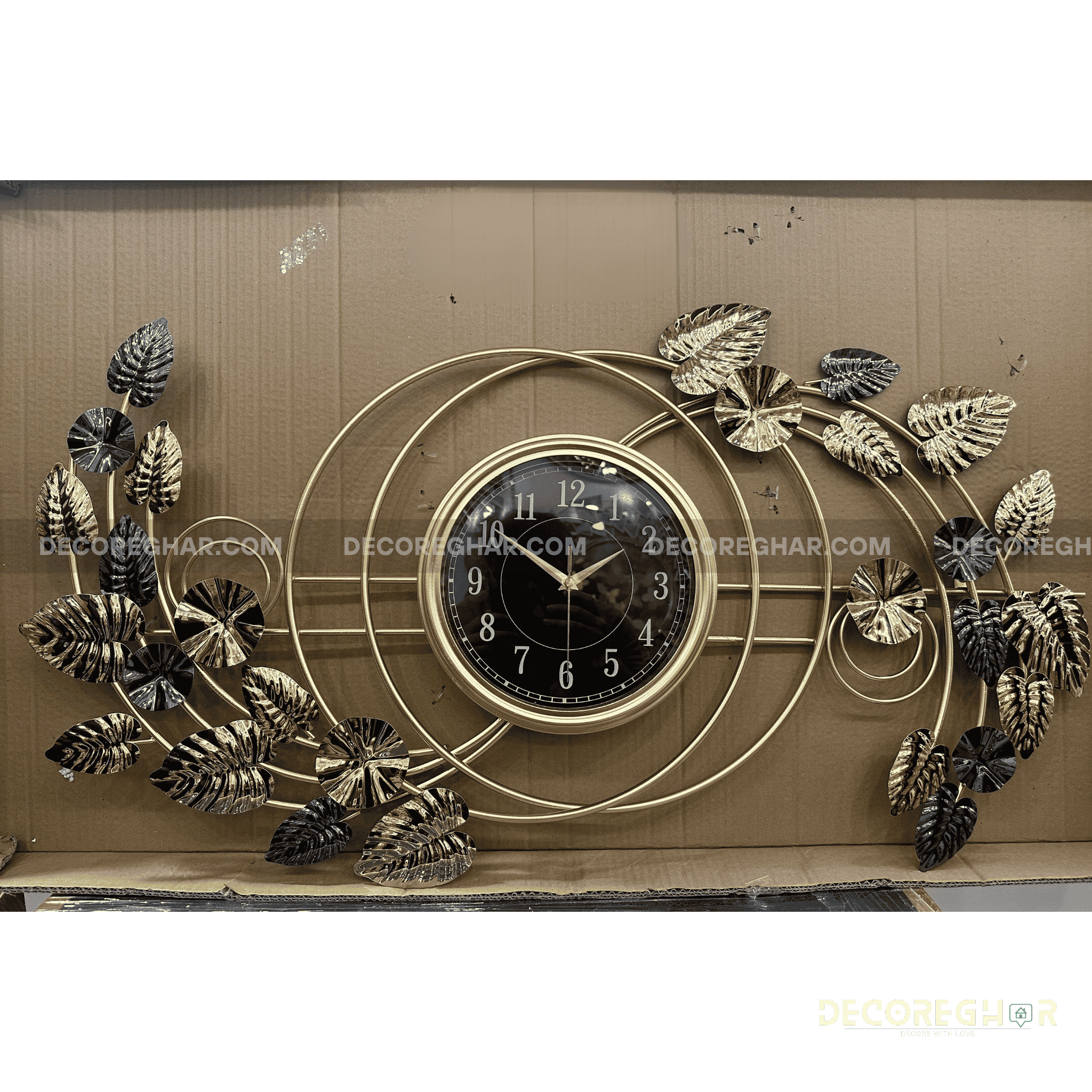 Vintage Floral Roman Numeral Wall Clock – Silent Non-Ticking Elegant Home Decor