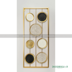Modern Boho Metal Wall Art | Textured Disc Design