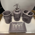 Bain Royal 4-Piece Lilac Glazed Ceramic Bathroom Accessory Set
