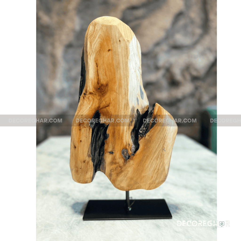 Natural Edge Irregular Root Sculpture ( Cedar Wood )
