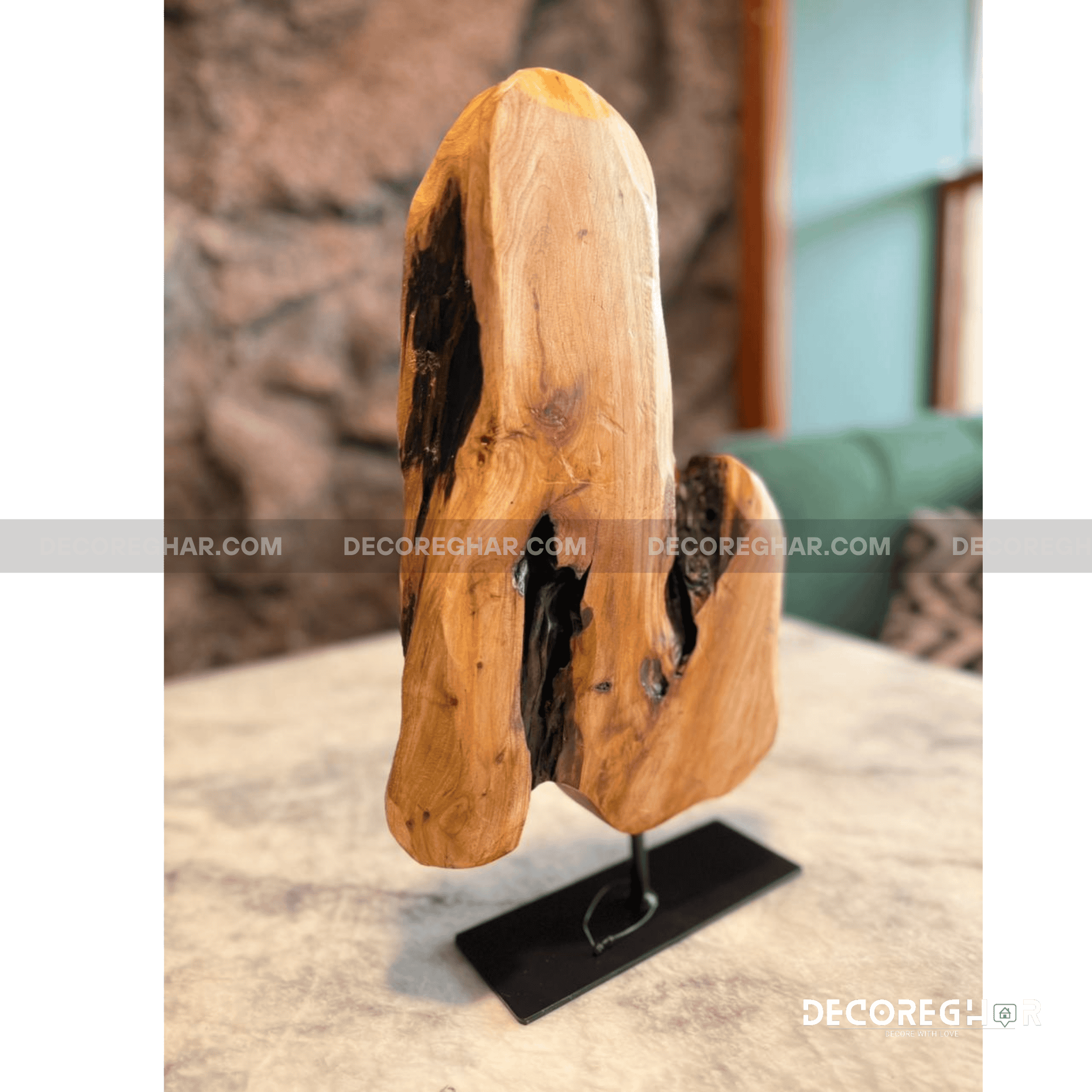 Natural Edge Irregular Root Sculpture ( Cedar Wood )