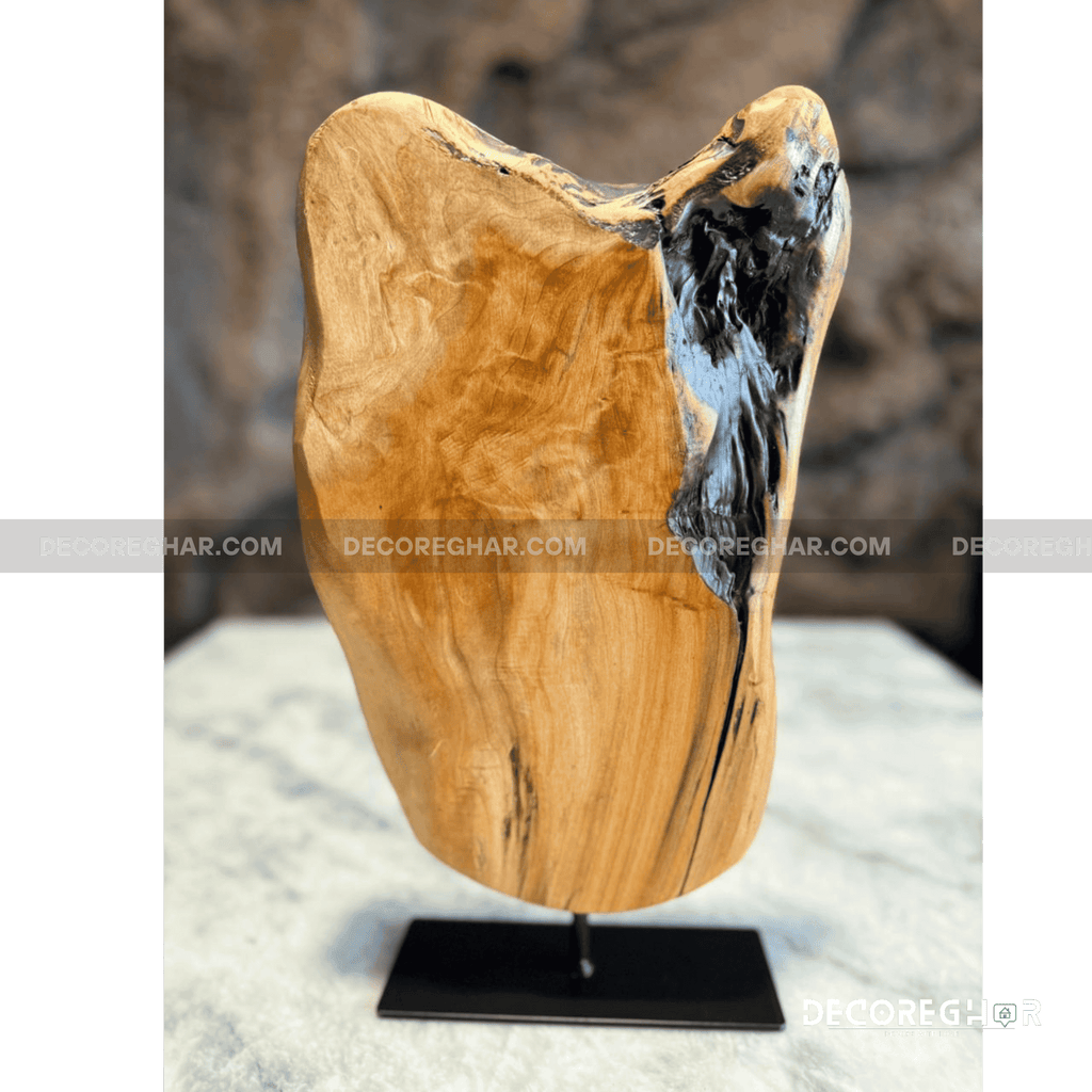 Natural Edge Irregular Root Sculpture ( Cedar Wood )