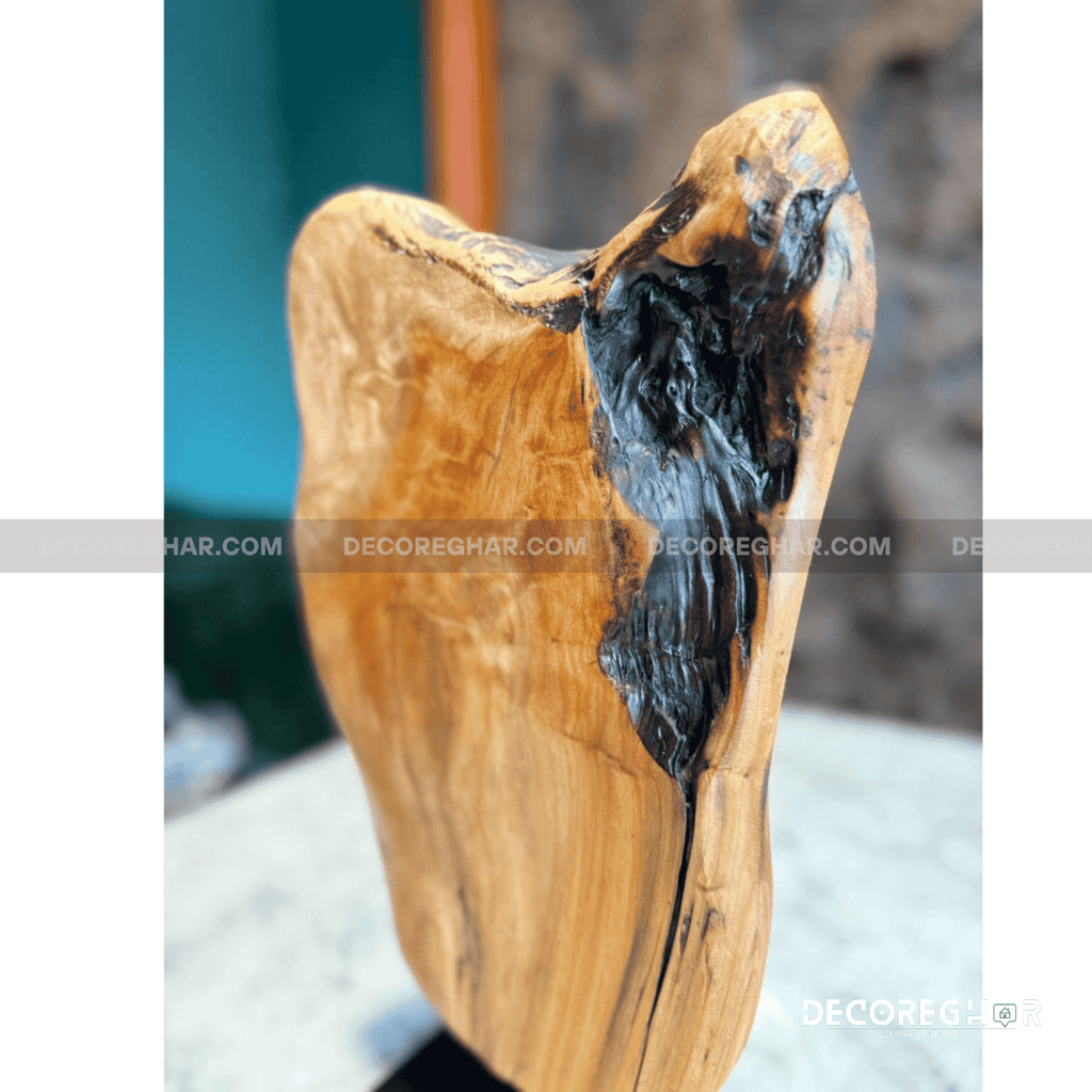 Natural Edge Irregular Root Sculpture ( Cedar Wood )