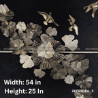 Luxury Metal Floral Wall Art