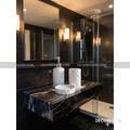 White Terrazzo 3-Piece Bathroom Accessory Set with Hammered Texture