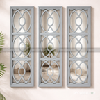 Moroccan Rectangular Windowpane Mirrors