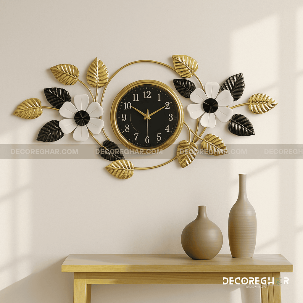 Roman Numeral Wall Clock - Sleek Modern Decor for Contemporary Homes