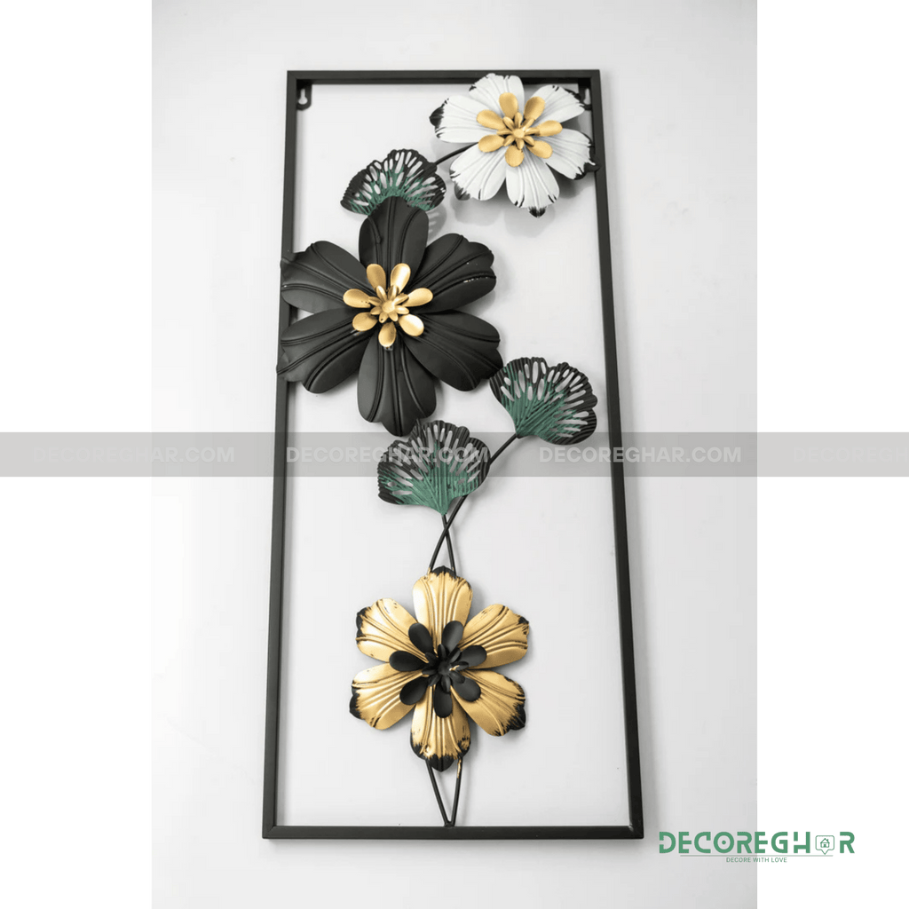 Imported Premium Quality Metal Flower Frame – Elegant Decorative Wall Art