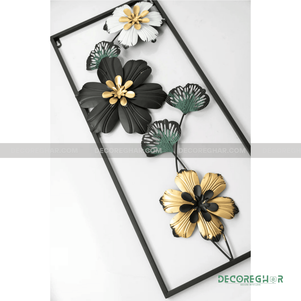 Imported Premium Quality Metal Flower Frame – Elegant Decorative Wall Art