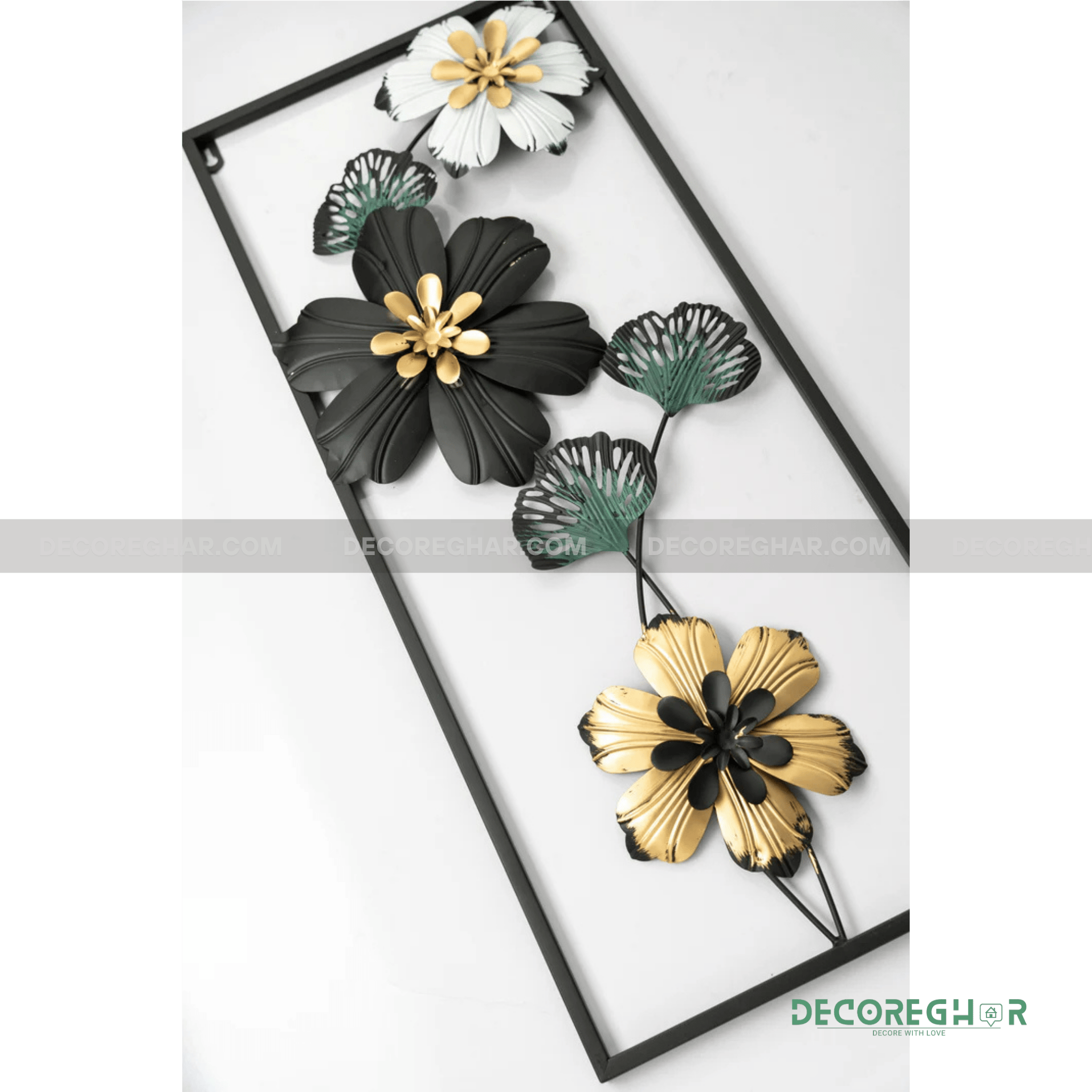 Imported Premium Quality Metal Flower Frame – Elegant Decorative Wall Art