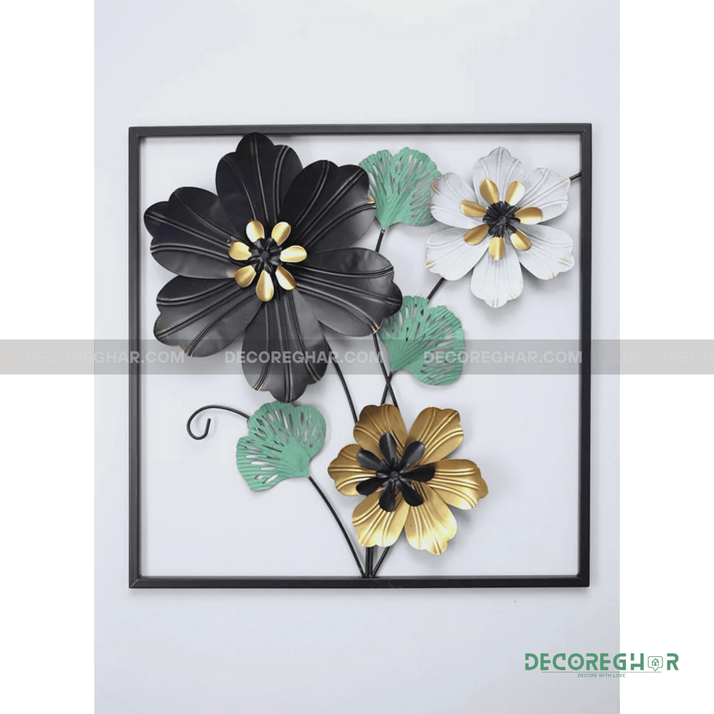 Imported Premium Quality Metal Flower Frame – Elegant Decorative Wall Art