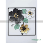 Imported Premium Quality Metal Flower Frame – Elegant Decorative Wall Art