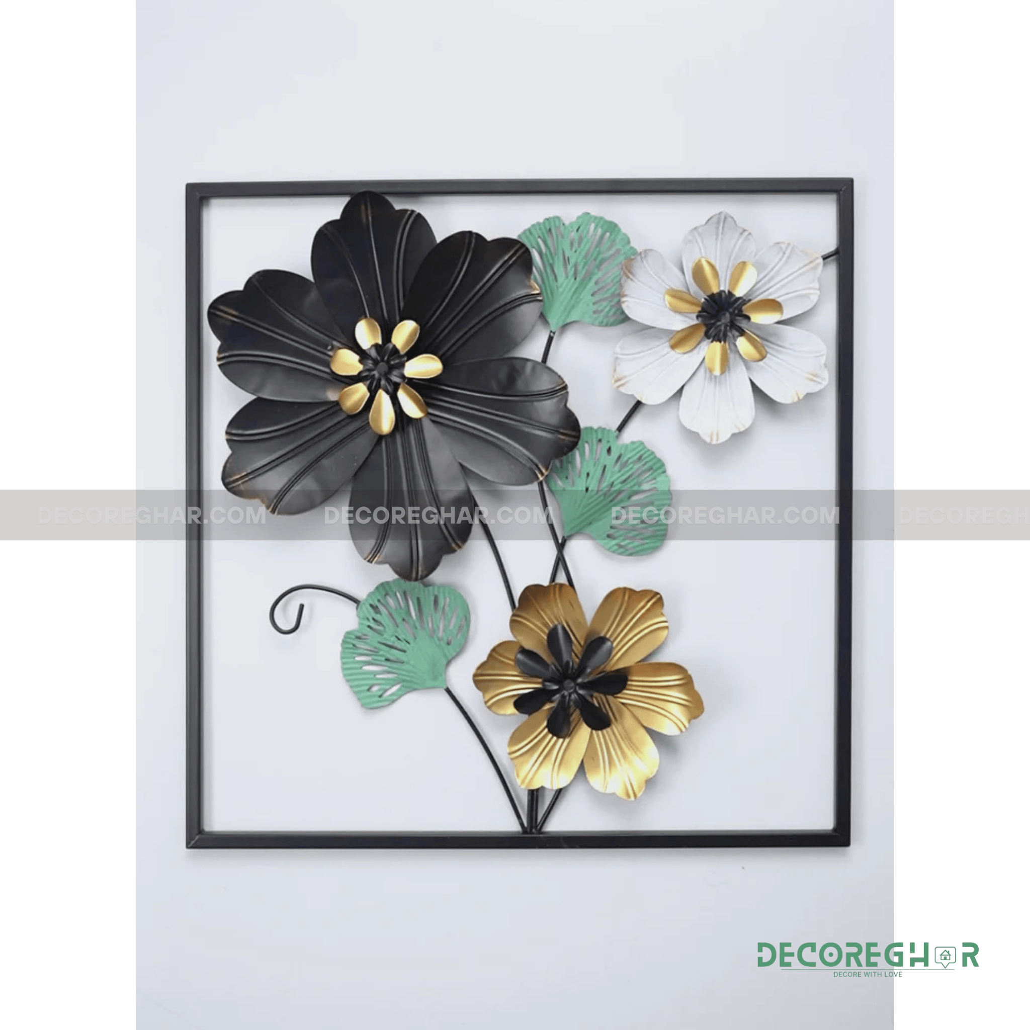 Imported Premium Quality Metal Flower Frame – Elegant Decorative Wall Art