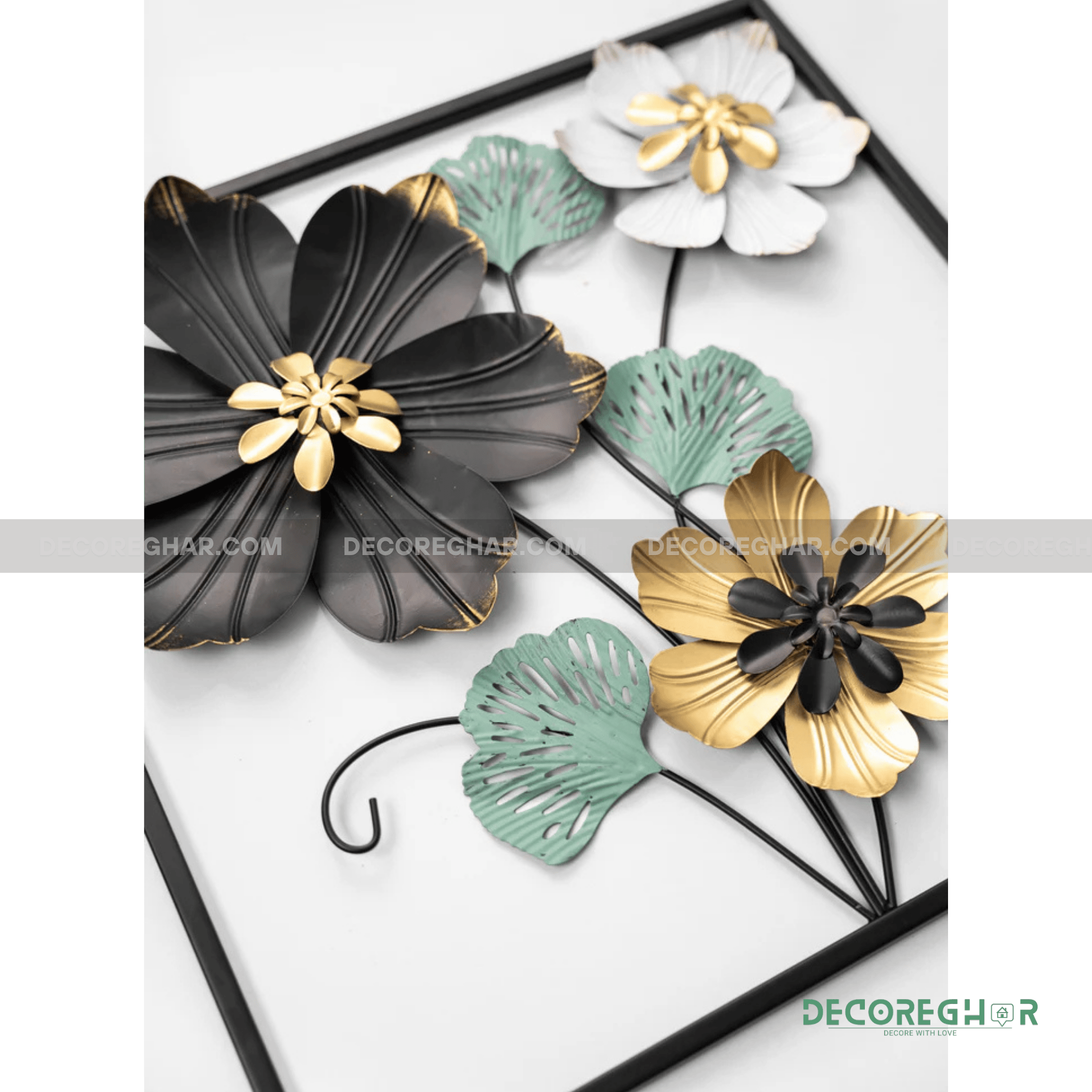 Imported Premium Quality Metal Flower Frame – Elegant Decorative Wall Art