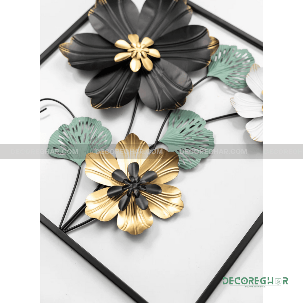 Imported Premium Quality Metal Flower Frame – Elegant Decorative Wall Art