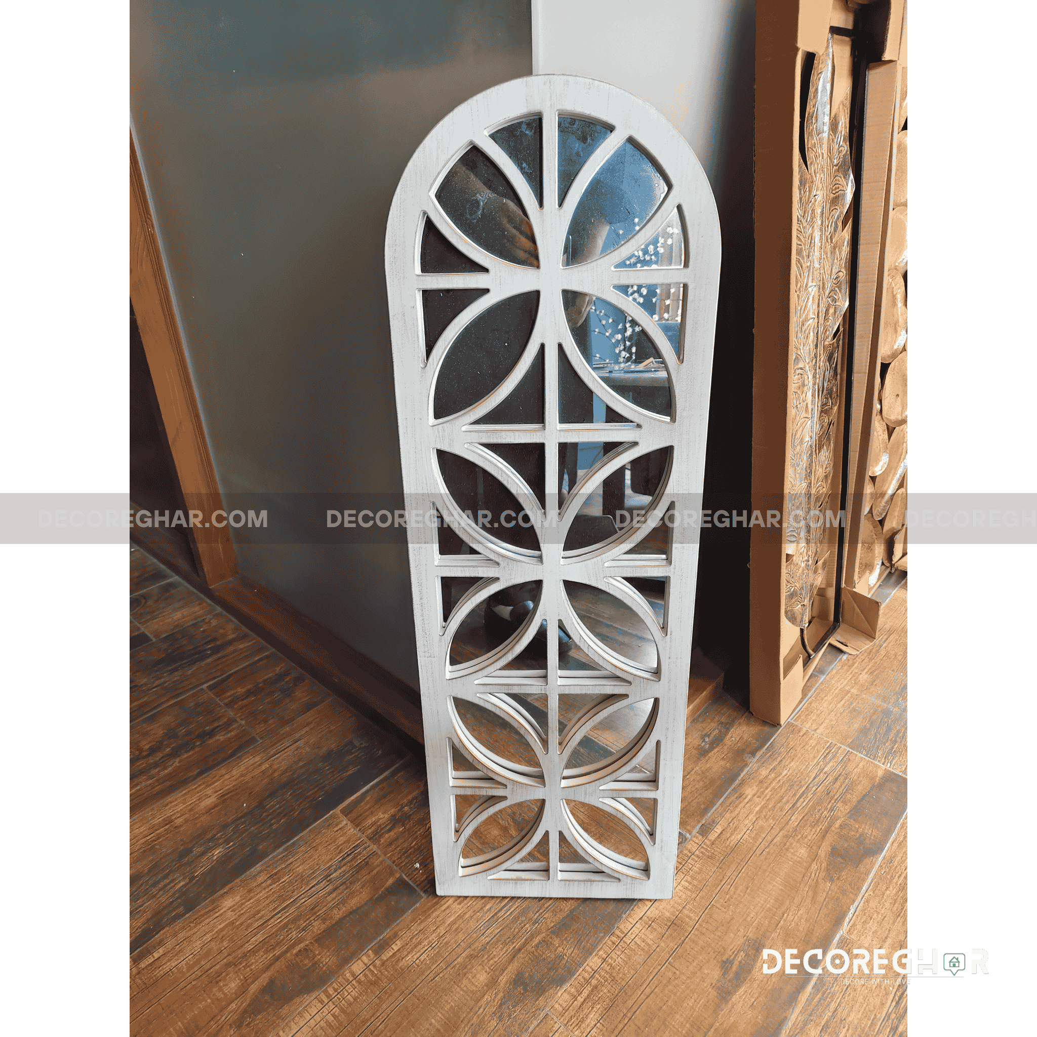 Moroccan Arch Windowpane Mirrors