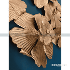 Metallic Floral Bloom Cluster Wall Art