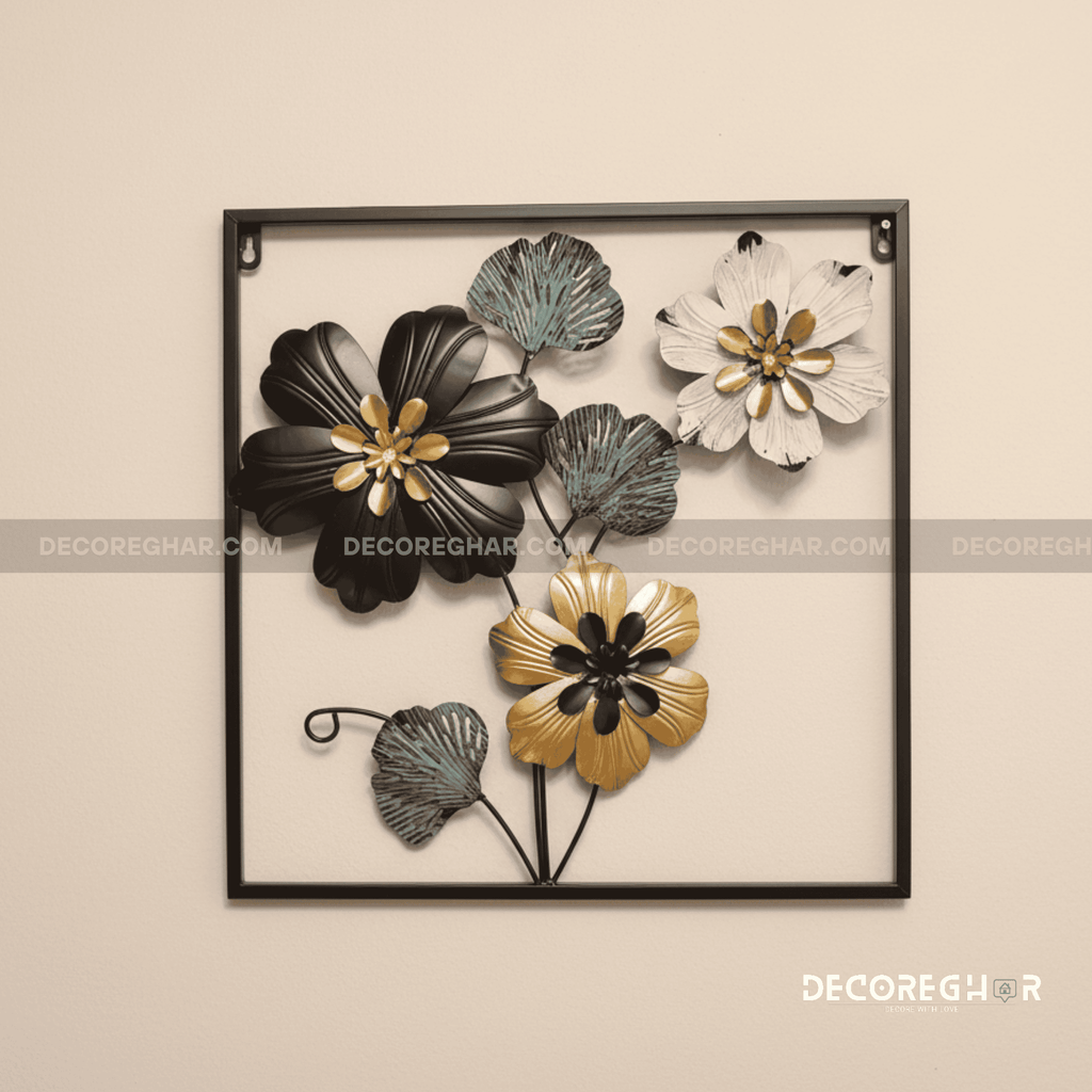Imported Premium Quality Metal Flower Frame – Elegant Decorative Wall Art