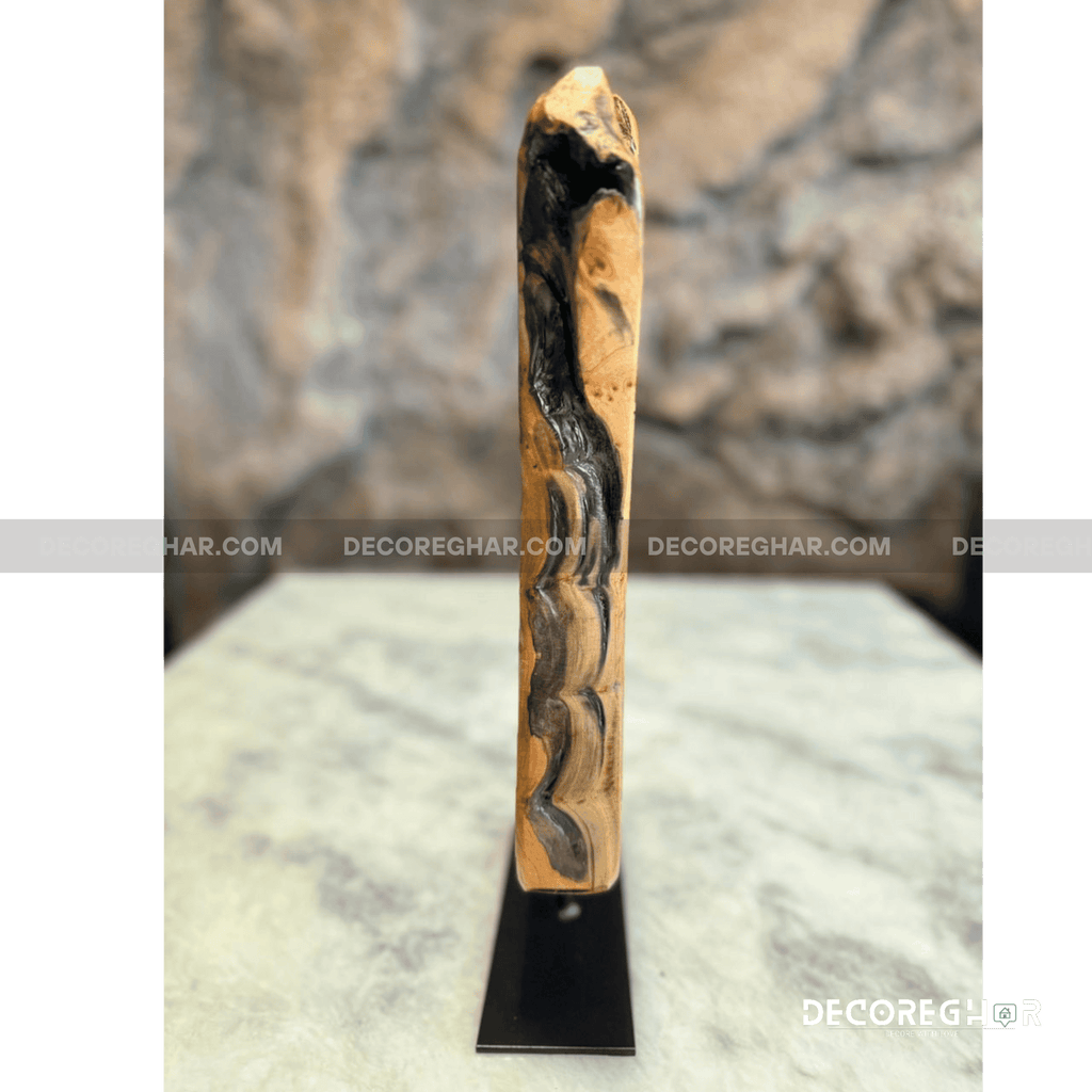 Natural Edge Irregular Root Sculpture ( Cedar Wood )
