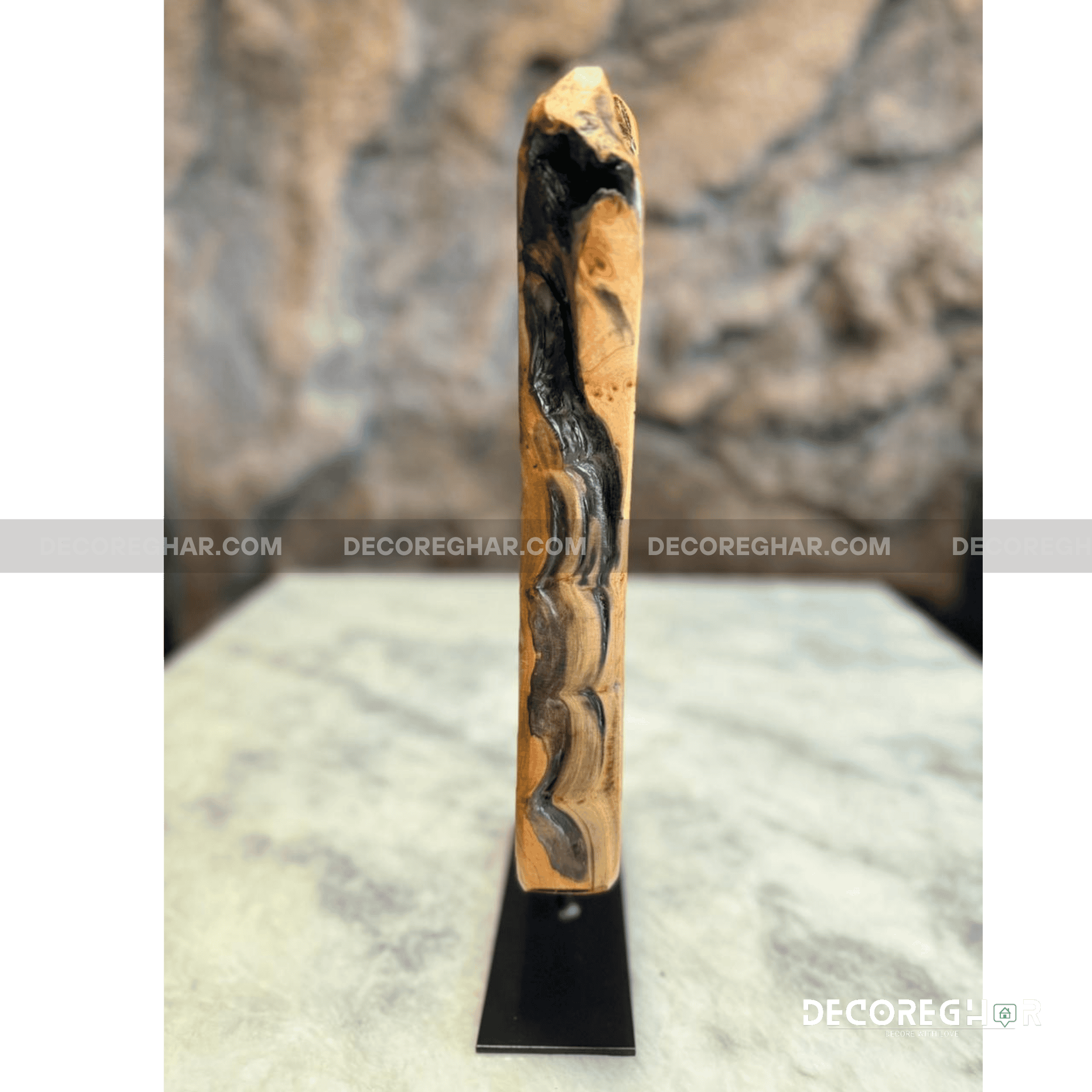 Natural Edge Irregular Root Sculpture ( Cedar Wood )