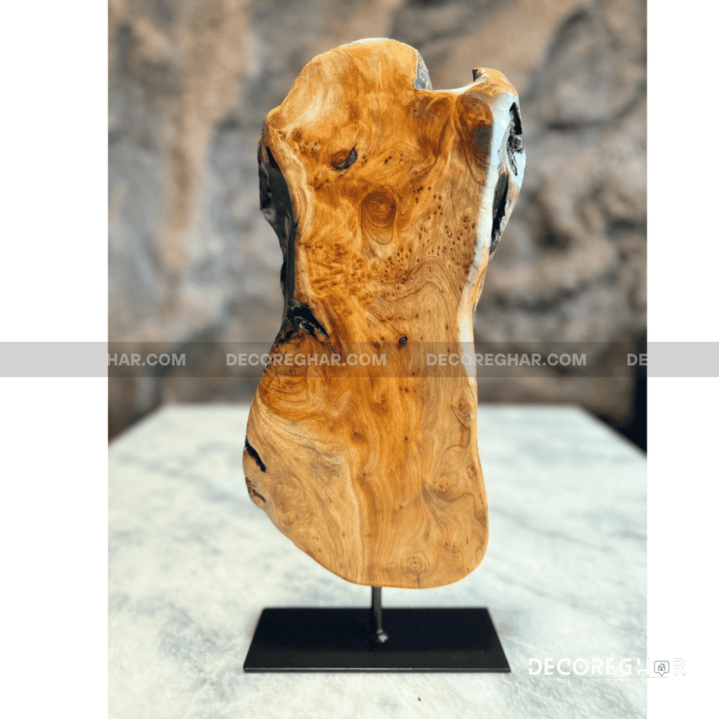 Natural Edge Irregular Root Sculpture ( Cedar Wood )
