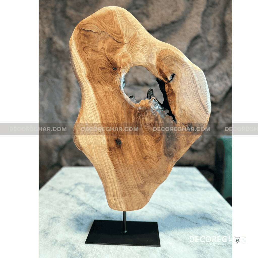 Natural Edge Irregular Root Sculpture ( Cedar Wood )
