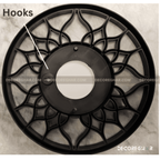 Elegant Round Wall Mirror Set – Decorative Modern Sunburst Design for Living Room