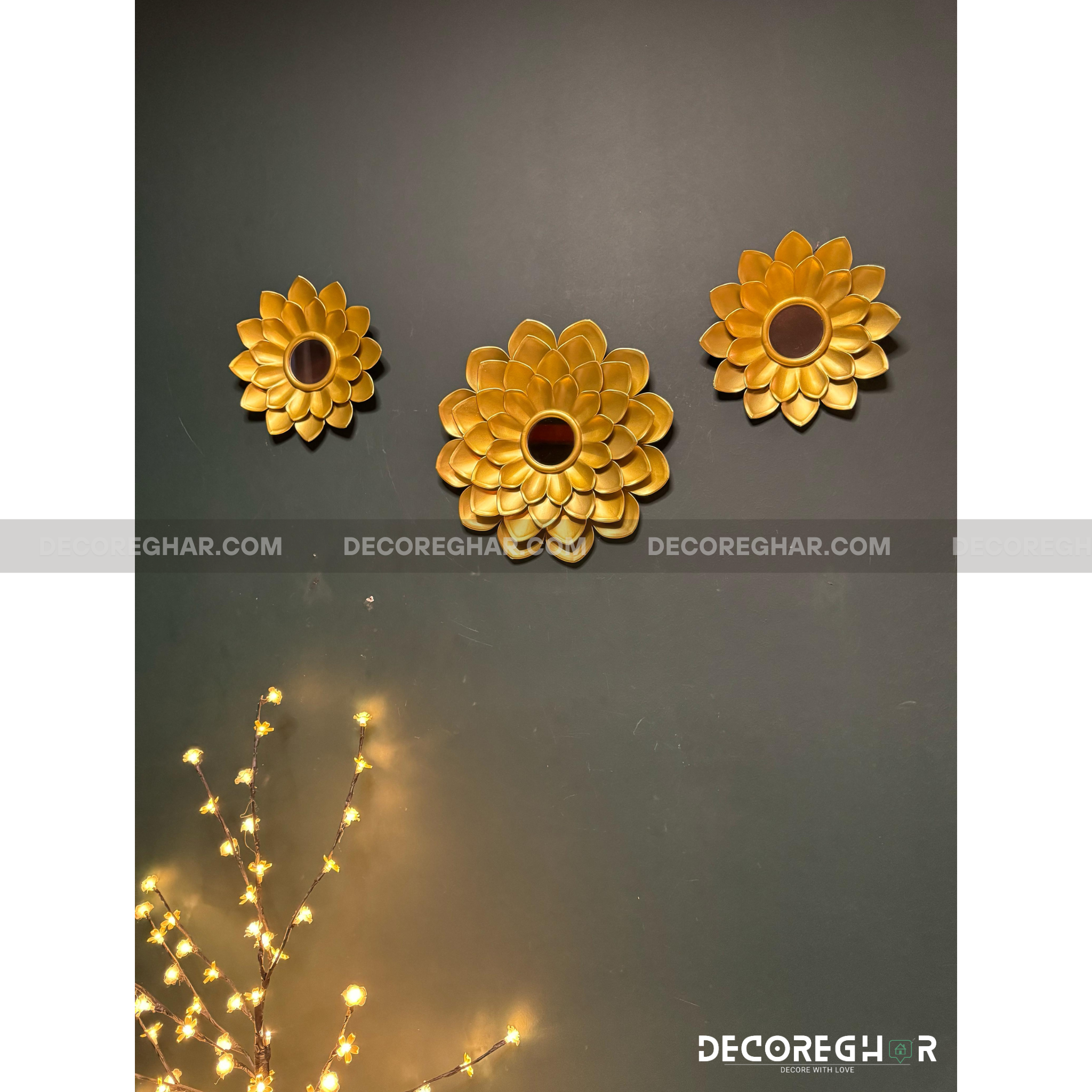 ART DECO ROUND MIRRORS (SET OF THREE)