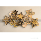 Luxury Metal Floral Wall Art – Modern Gold & Bronze Flower Decor for Living Room & Bedroom