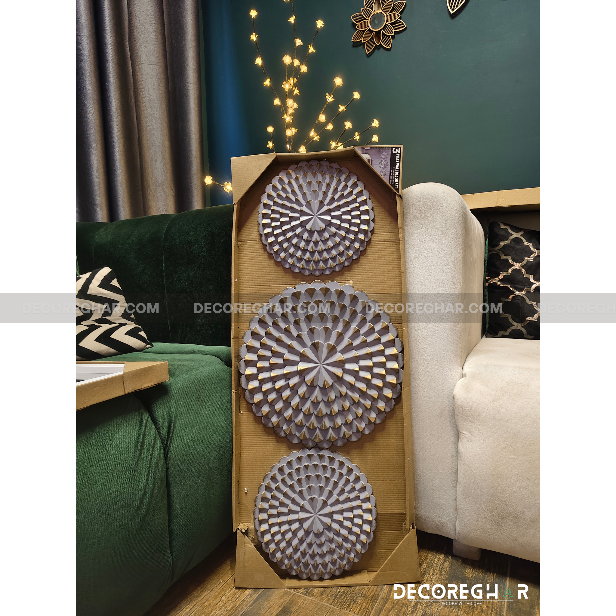 SPIKE ROUND FRAMES (SET OF THREE)