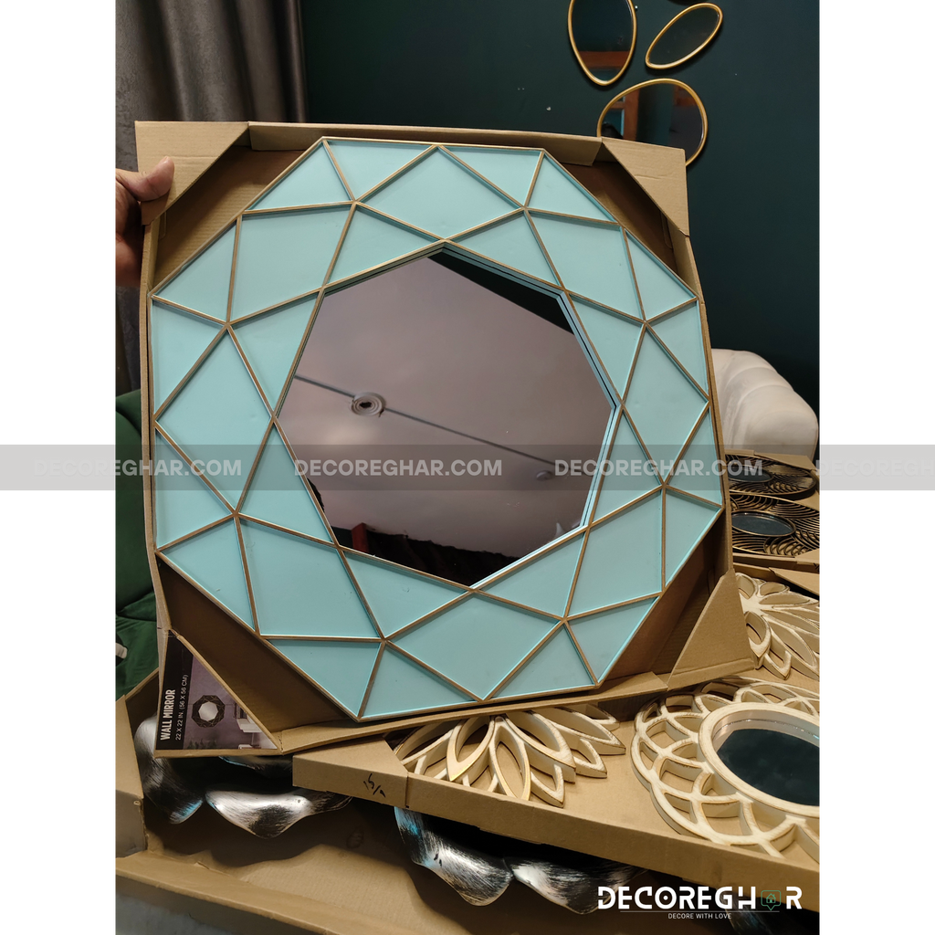 Onyx Octagon Mirror