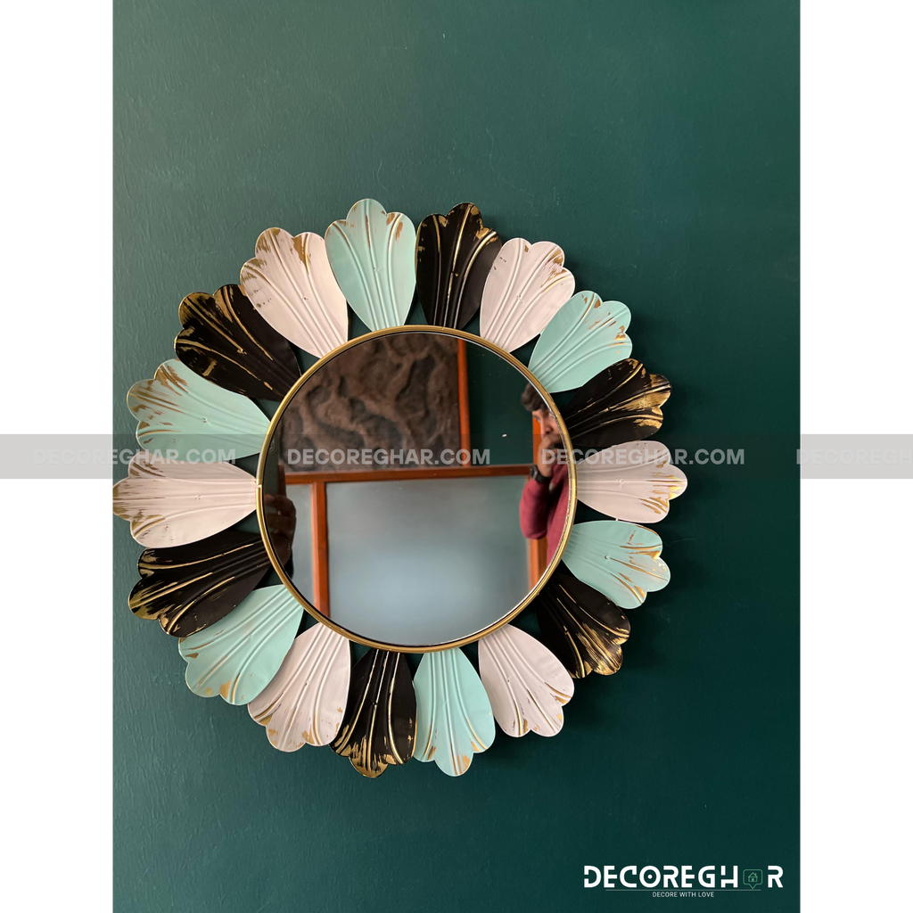 Metal round mirror