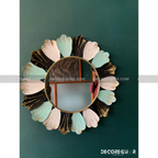 Metal round mirror