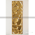 Golden Pebble Wall Art – Luxurious Metal Wall Décor