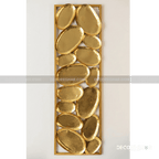 Golden Pebble Wall Art – Luxurious Metal Wall Décor