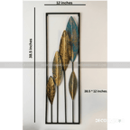 Multi-Tone Leaf Wall Art Panel