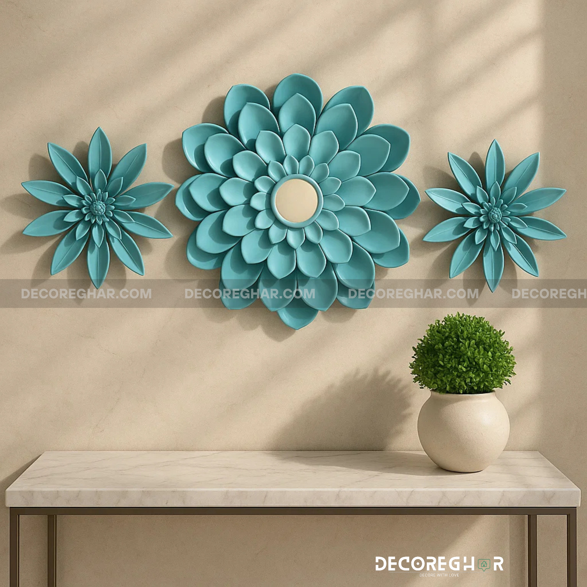 ART DECO ROUND MIRRORS (SET OF THREE)