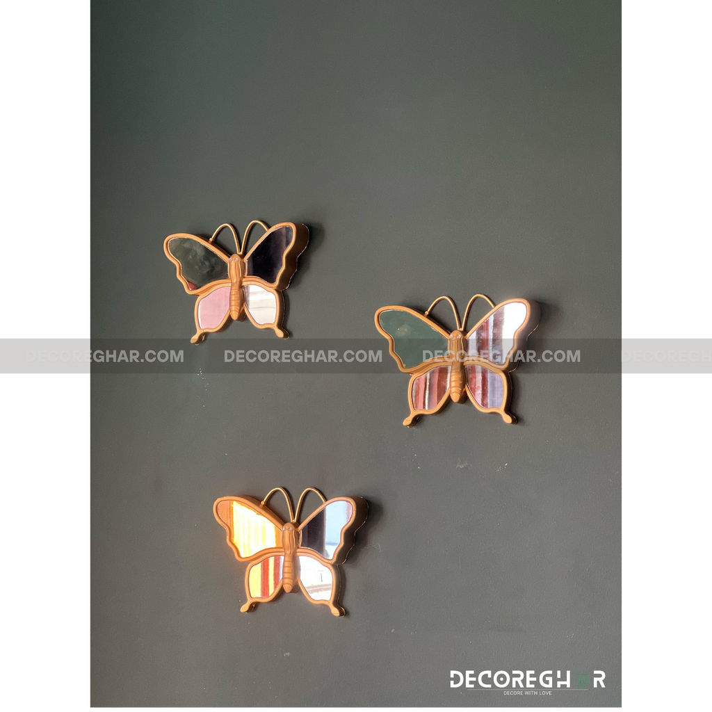 BUTTERFLY MIRRORS (SET OF THREE)