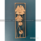 Chic Golden Wall Art Frame with Floral Detailing