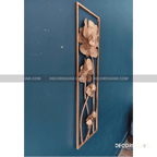 Chic Golden Wall Art Frame with Floral Detailing