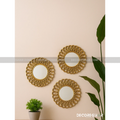 3pc Mirror Set Embroidered Design