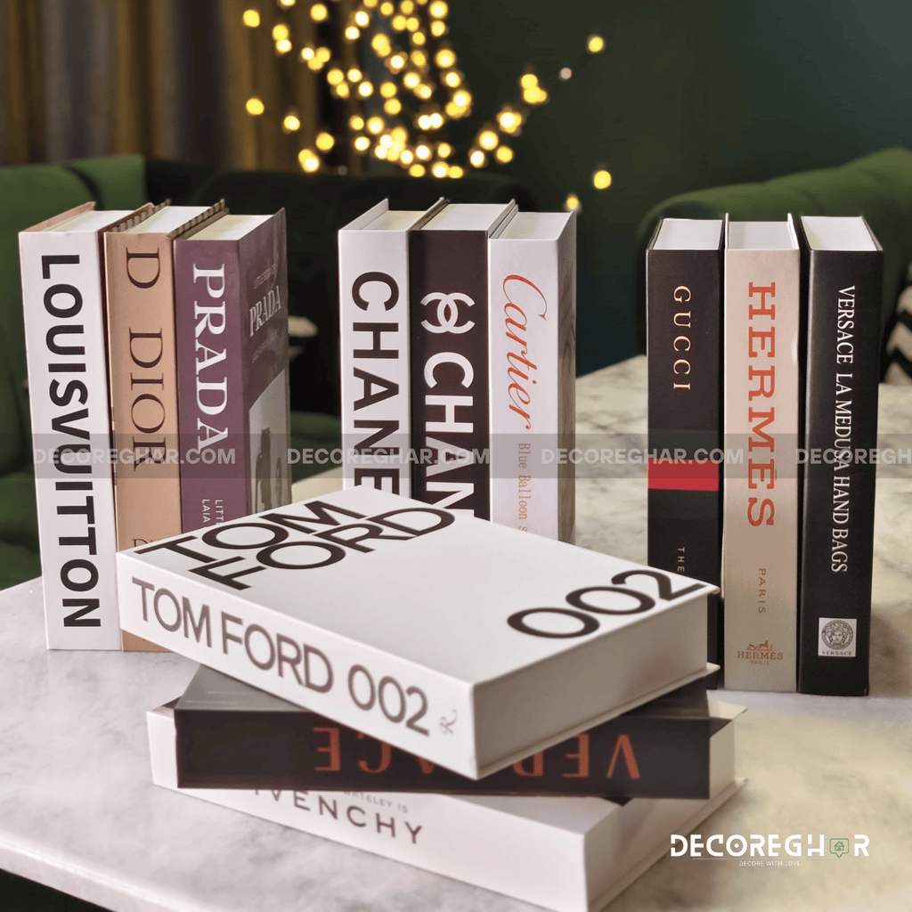 Luxury Fashion Designer Books  – Decorative Coffee Table Books for Elegant Home Décor (One piece)