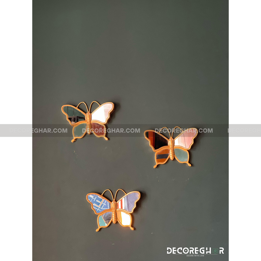BUTTERFLY MIRRORS (SET OF THREE)